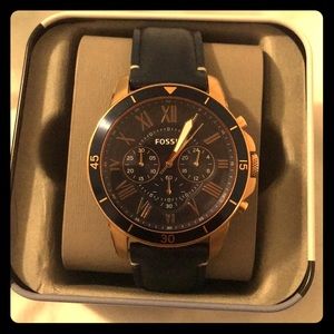 Navy Fossil Chronograph